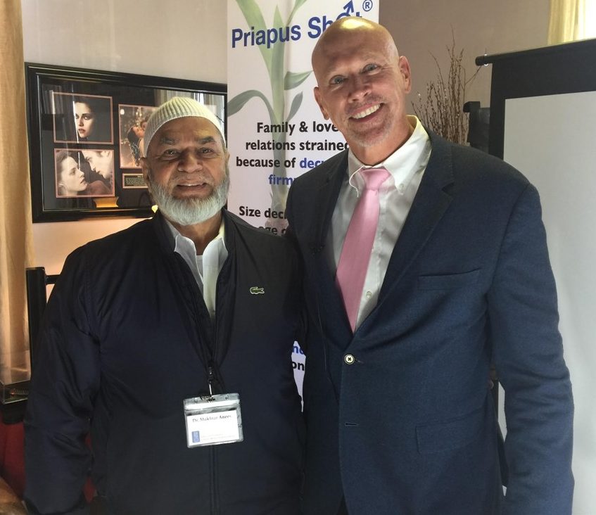 Dr Anees with Dr Runels inventor of Vampire Services